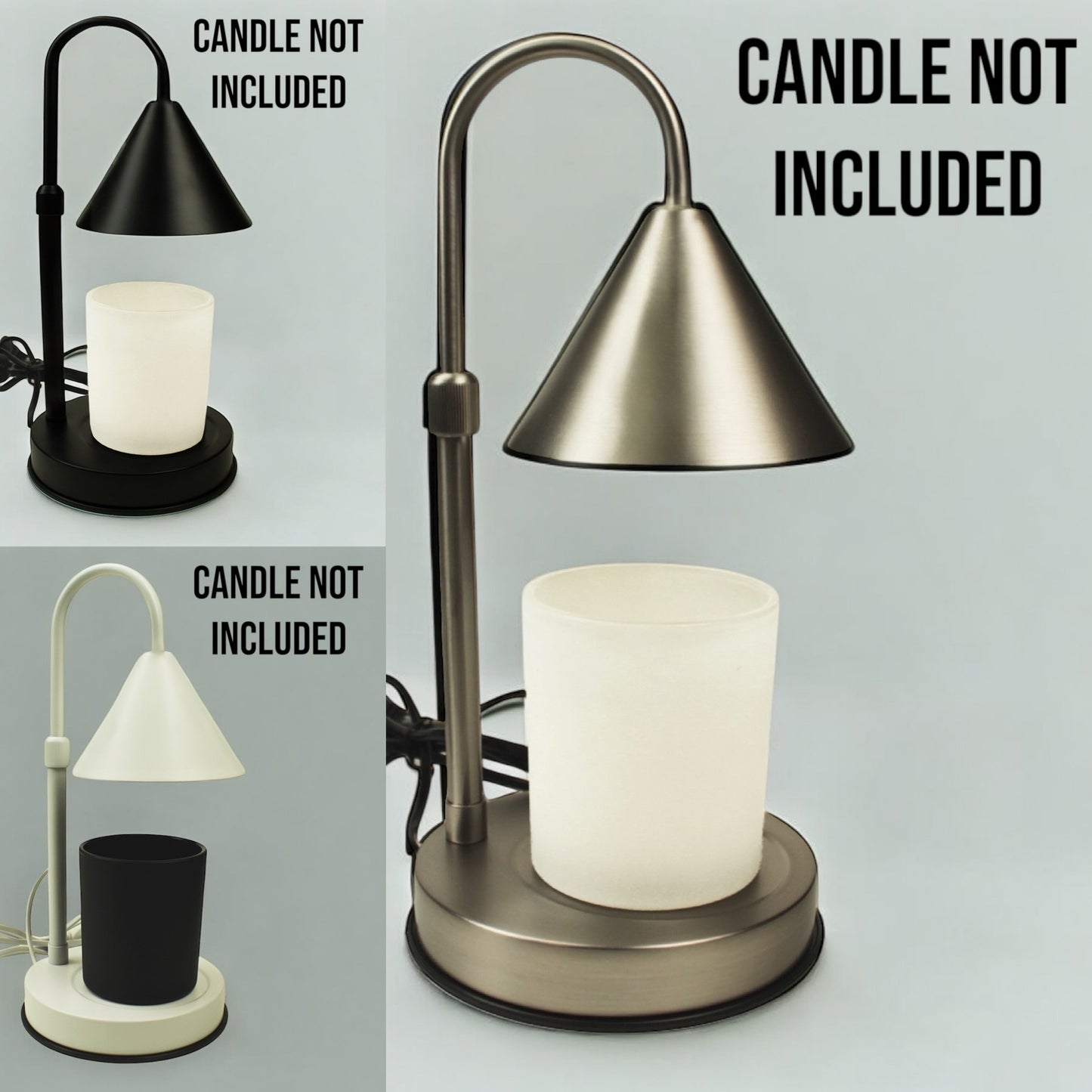 Compatible with candle lamp warmers with appropriate heat resistant vessel. 